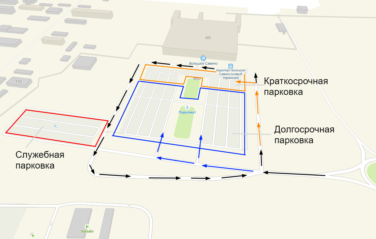 Парковки аэропорта Большое Савино (Пермь) 🅿️ стоимость парковок